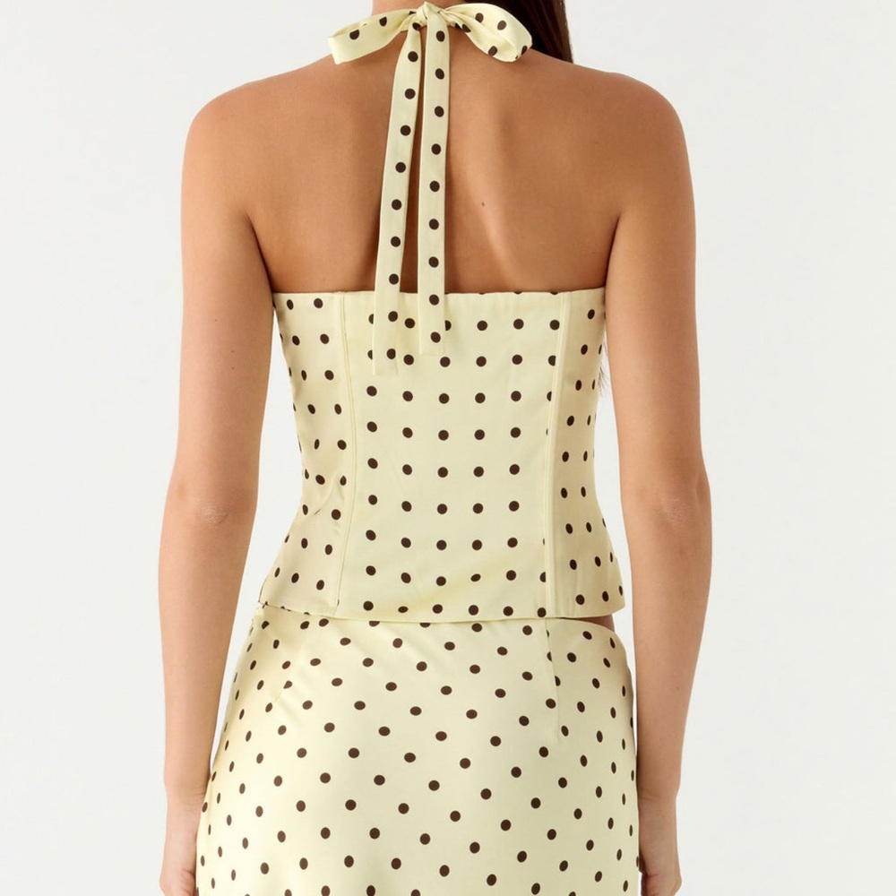 Peppermayo Breanne Polka Dot Halter Top and Skirt Set - Picture 2 of 4